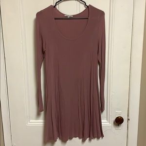 Pink long sleeve dress
